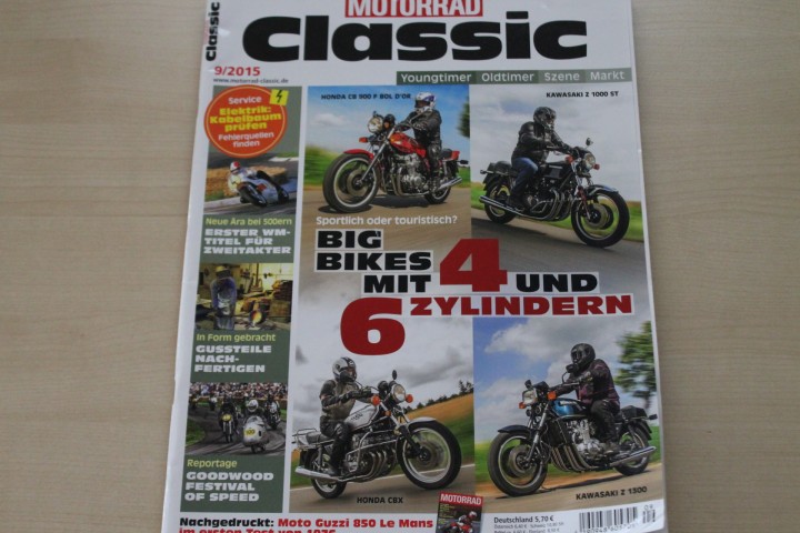 Deckblatt Motorrad Classic (09/2015)
